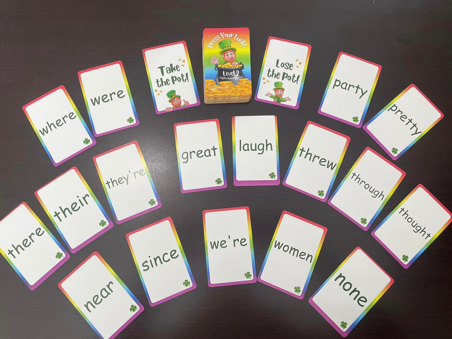 Press Your Luck Level 2 Sight Word Game
